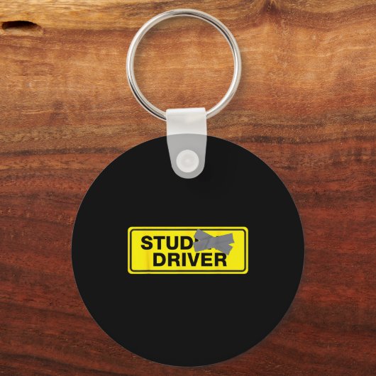 Mens Funny New Driver  Sleutelhanger (Voorkant)