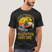 Mens Funny Pontoon Boat Pirate Captain Costume  Ha T-shirt (Voorkant)