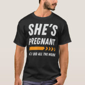 Mens Funny Pregnancy Announcement Apparel Dad T-shirt (Voorkant)