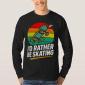 Mens funny skateboarding  t-shirt (Voorkant)