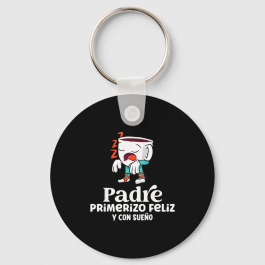 Mens Funny Spanish Announcing Pregnancy Baby New D Sleutelhanger (Voorkant)