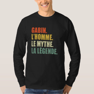 Mens Gabin L'Homme Le Homme Le Myth La Legende Ori T-shirt