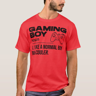 Mens Gaming Boy Noun Definition Video Game Player  T-shirt
