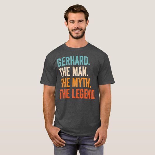 Mens Gerhard The Man T-shirt (Voorkant volledig)