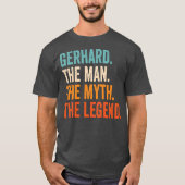 Mens Gerhard The Man T-shirt (Voorkant)