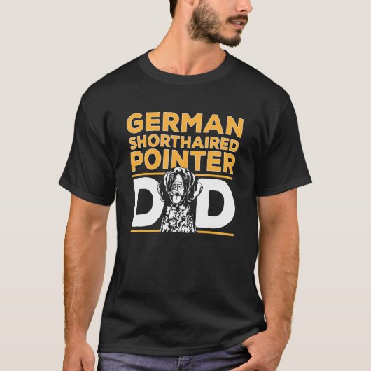 Mens German Shorthaired Pointer Dad GSP Dog T-shirt (Voorkant)