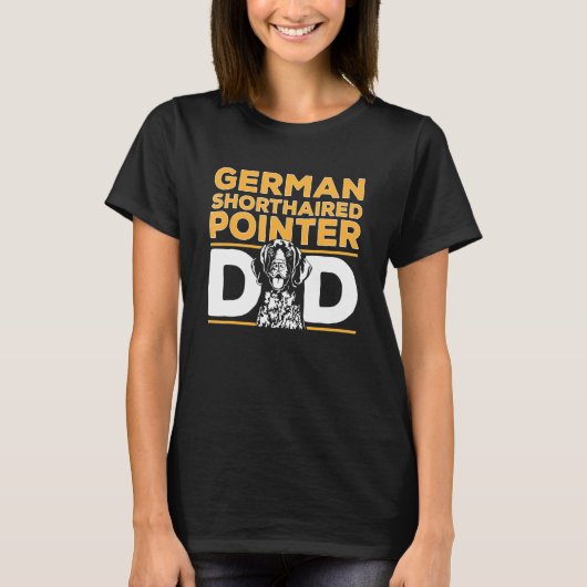 Mens German Shorthaired Pointer Dad GSP Dog T-shirt (Voorkant)