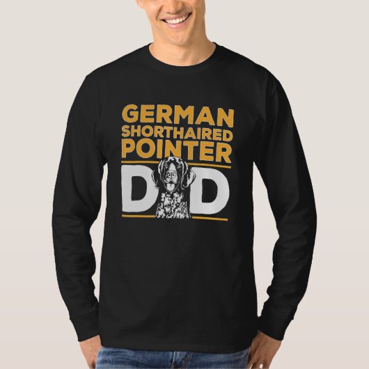 Mens German Shorthaired Pointer Dad GSP Dog T-shirt (Voorkant)