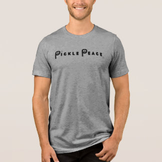 Mens Gewone Pickle Vrede Tri-Blend Shirt