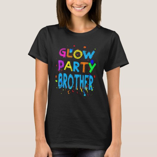 Mens Glow Party   Glow Party   Glow Party Brother T-shirt (Voorkant)