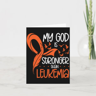 Mens God Sterker Is Dan Leukemie Bewustzijn Kaart