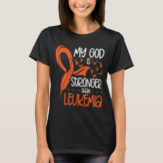 Mens God Sterker Is Dan Leukemie Bewustzijn T-shirt