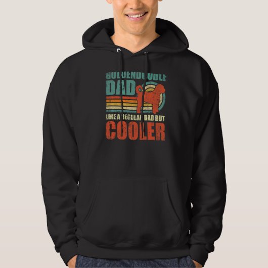Mens Goldendoodle Dad Like A Regular Dad But Coole Hoodie (Voorkant)