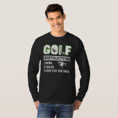Mens Golf Instruction Swing Swear Look for the Bal T-shirt (Voorkant volledig)