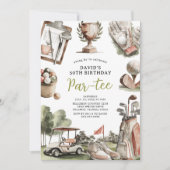 Men's Golf Outdoor Adult Birthday Kaart (Voorkant)