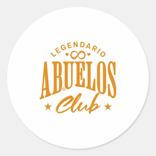 Mens Grandfathers' Pride - Club Legendario De Los Ronde Sticker (Voorkant)