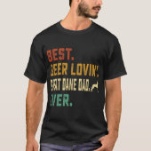 Mens Great Dane Lover Best Beer Loving Great Dane T-shirt (Voorkant)