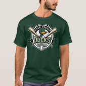 Mens Green Duck  T-shirt (Voorkant)