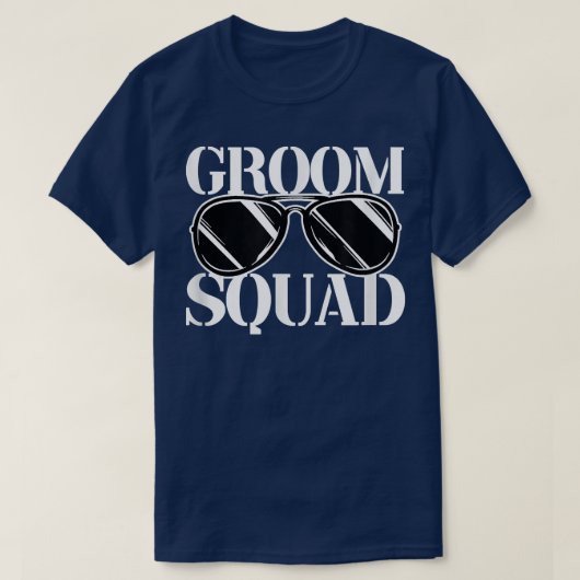 Mens Groom Squad Groomsmen Bachelor Party  T-shirt (Design voorkant)