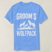 Mens Groom Squad Wolfpack  T-shirt (Design voorkant)