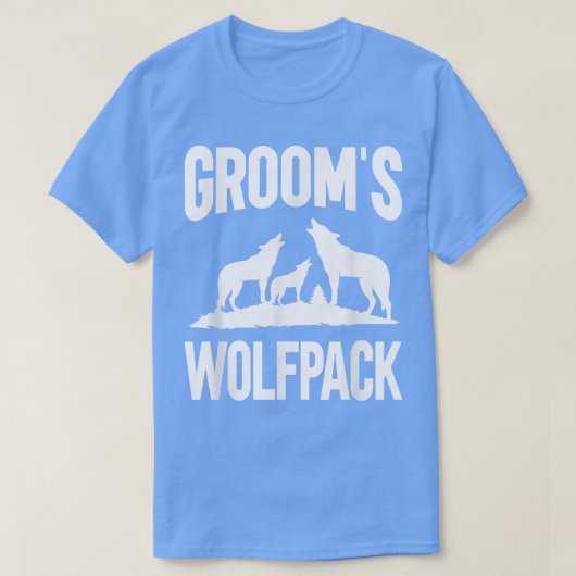 Mens Groom Squad Wolfpack  T-shirt (Design voorkant)