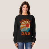 Mens Groovy Dad 70s Aesthetic Nostalgia 1970's Ret Trui (Voorkant volledig)