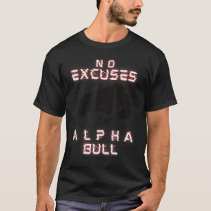Mens Gym Workou Motivation No verontschuldigingen T-shirt