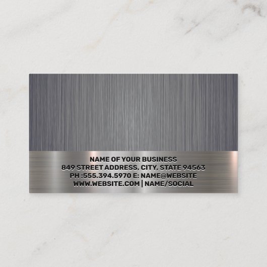 Mens Haar Baard Icoon | Korting Loyaliteit Visitekaartje (Achterkant)