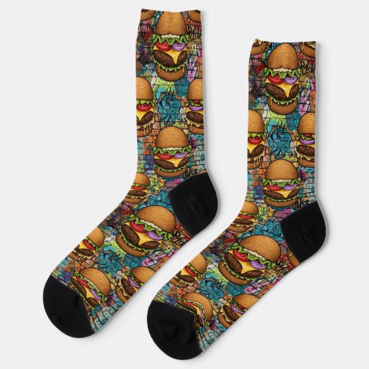 Men's Hamburger Socks Sokken (Links)