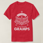 Mens Hanukkah Is Better with Gramps Matching Famil T-shirt (Design voorkant)