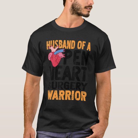 Mens Heart Health Awareness for Bypass Recovery T-shirt (Voorkant)