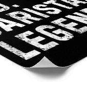 Mens Husband Dad Barista Legend Funny Coffee Maker Poster (Hoek)