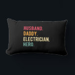 Men's Husband Daddy Electrician Hero Fars Day Gift Kussen<br><div class="desc">Men's Husband Daddy Electrician Hero Fars Day Gift</div>