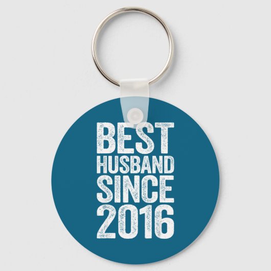 Mens Husband Since 2016 Wedding Sleutelhanger (Voorkant)