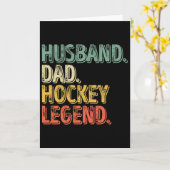 Mens Husnd Vader Hockey Legende Grappige Vaderdag Kaart (Gele Bloem)