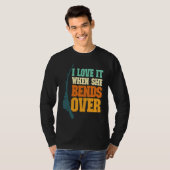 Mens I Love It When She Bends Over Fisher Rod Fish T-shirt (Voorkant volledig)