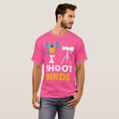 Mens I Shoot Birds - Funny Photographer Bird Photo T-shirt (Voorkant volledig)