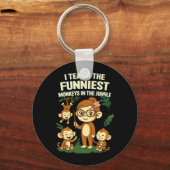 Mens I Teach The Funniest Monkeys Performance Sleutelhanger (Voorkant)