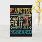 Mens If Victor Can't Fix It We're All Screwed Funn Kaart (Gele Bloem)
