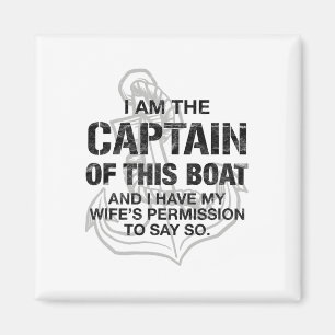 Mens Ik Ben De Kapitein Van Deze Boot Grappige Vaa Magneet