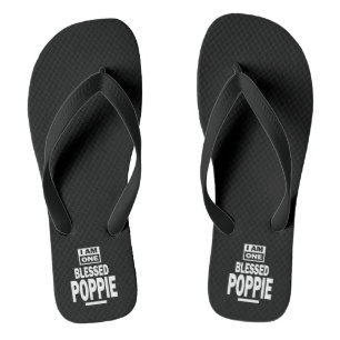 Mens Ik ben een gezegende Poppie Vaderdag cadeau Teenslippers
