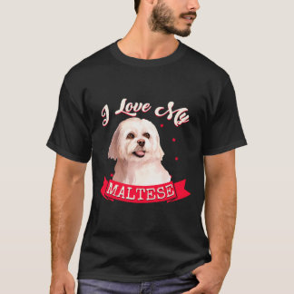 Mens ik hou van mijn maltezer maltezer prestatie  t-shirt