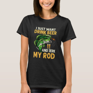 Mens Ik Wil Net Bier Drinken Eikel Staaf Grappige T-shirt