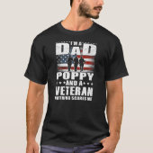 Mens I'm A Dad Poppy And A Veteran Dad Poppy T-shirt (Voorkant)