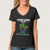 Mens I'm A Technical Drawer And A Dad Nothing Scar T-shirt (Voorkant)