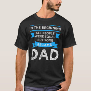 Mens In The Beginning All People Father's Day T-shirt