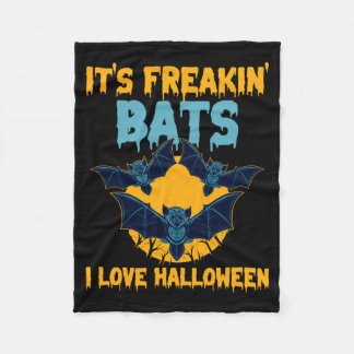 Mens In vleermuizen Love Halloween Volle Maan Spoo Fleece Deken