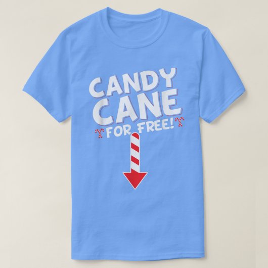 Mens Inappropriate Candy Cane Adult Humor Christma T-shirt (Design voorkant)