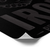 Men's Iron Sharpens Iron Proverbs 27 7 Christian G Poster (Hoek)