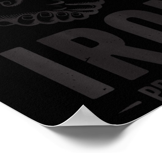 Men's Iron Sharpens Iron Proverbs 27 7 Christian G Poster (Hoek)